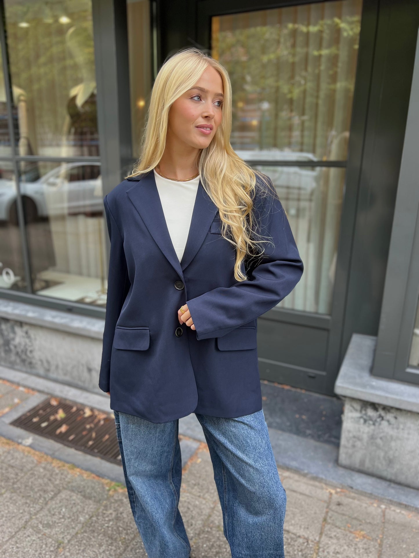 Blazer Split - Navy