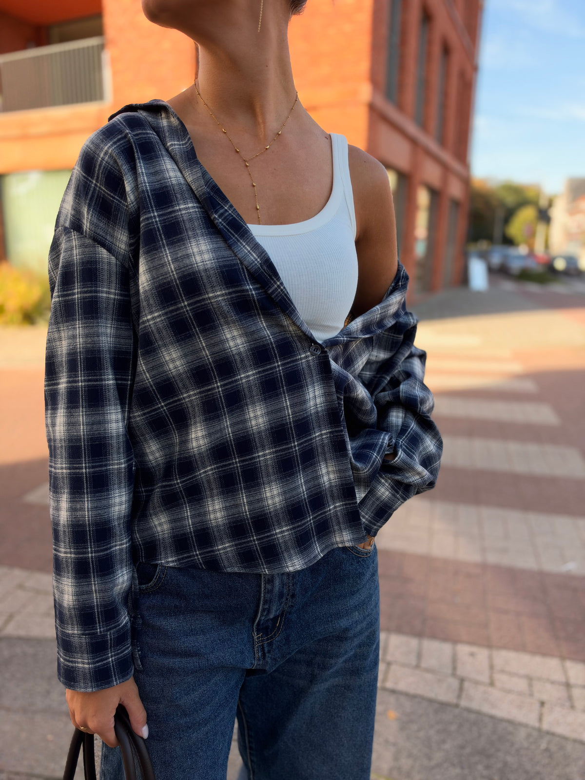 Blouse FLANNEL - Navy