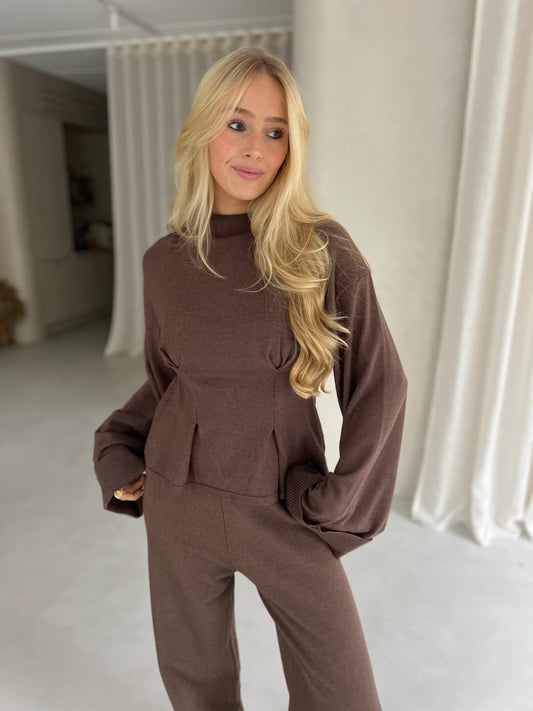 Trui Pauline - Bruin