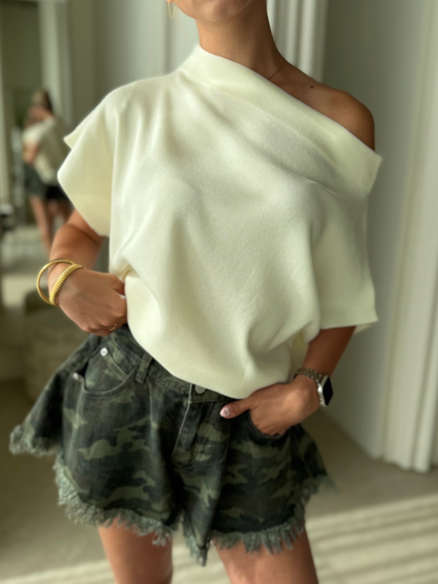 Short Ruffle - Khaki