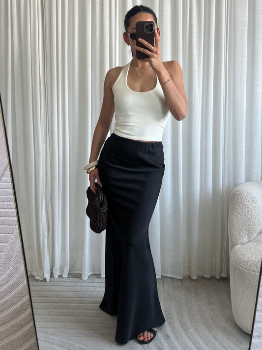 Skirt Satin - Zwart
