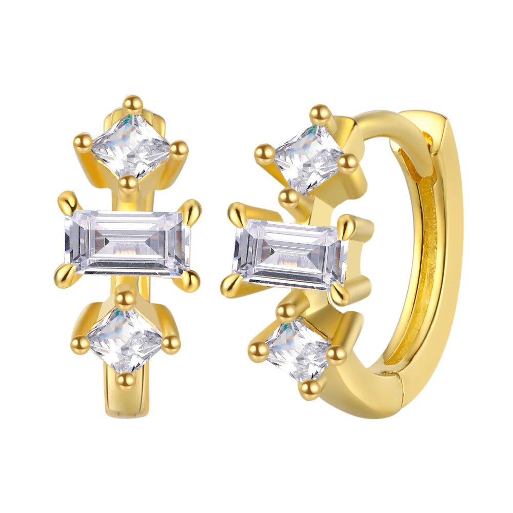 MINI TRIPLE DIAMOND HOOP - June 21