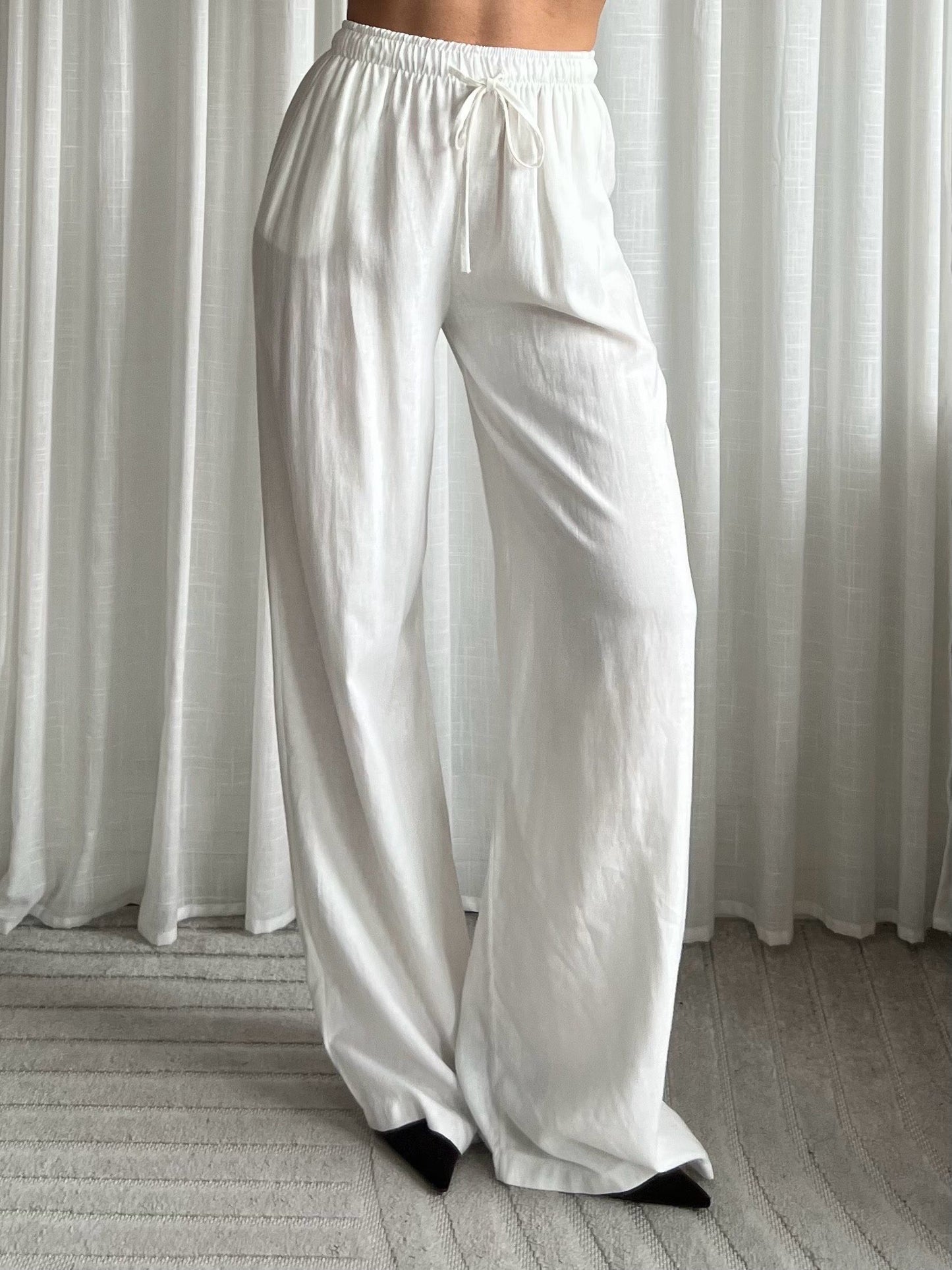 Broek Linnen Sofie - Wit