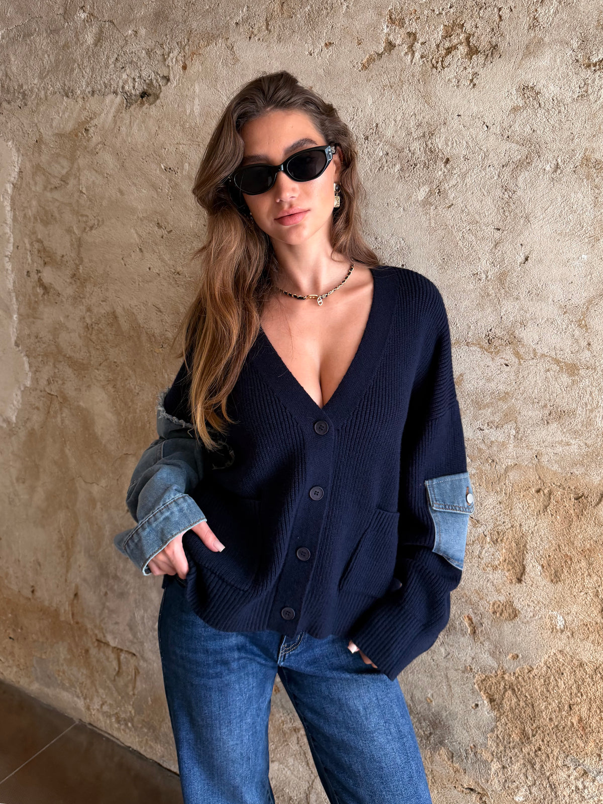 Cardigan - Denim