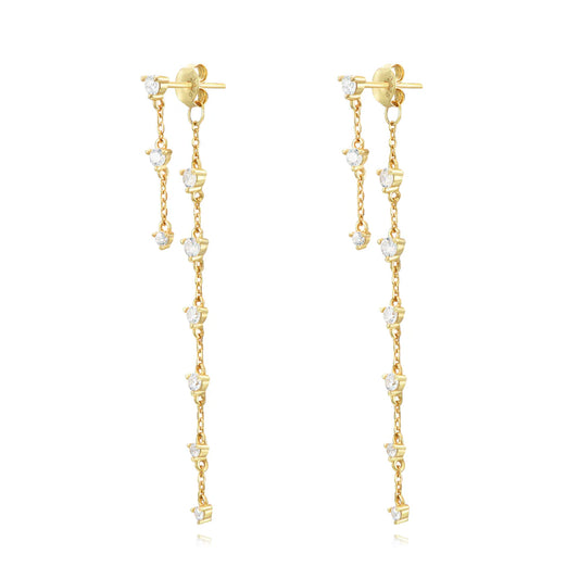 Long Zirconia Drop Earring - June 21