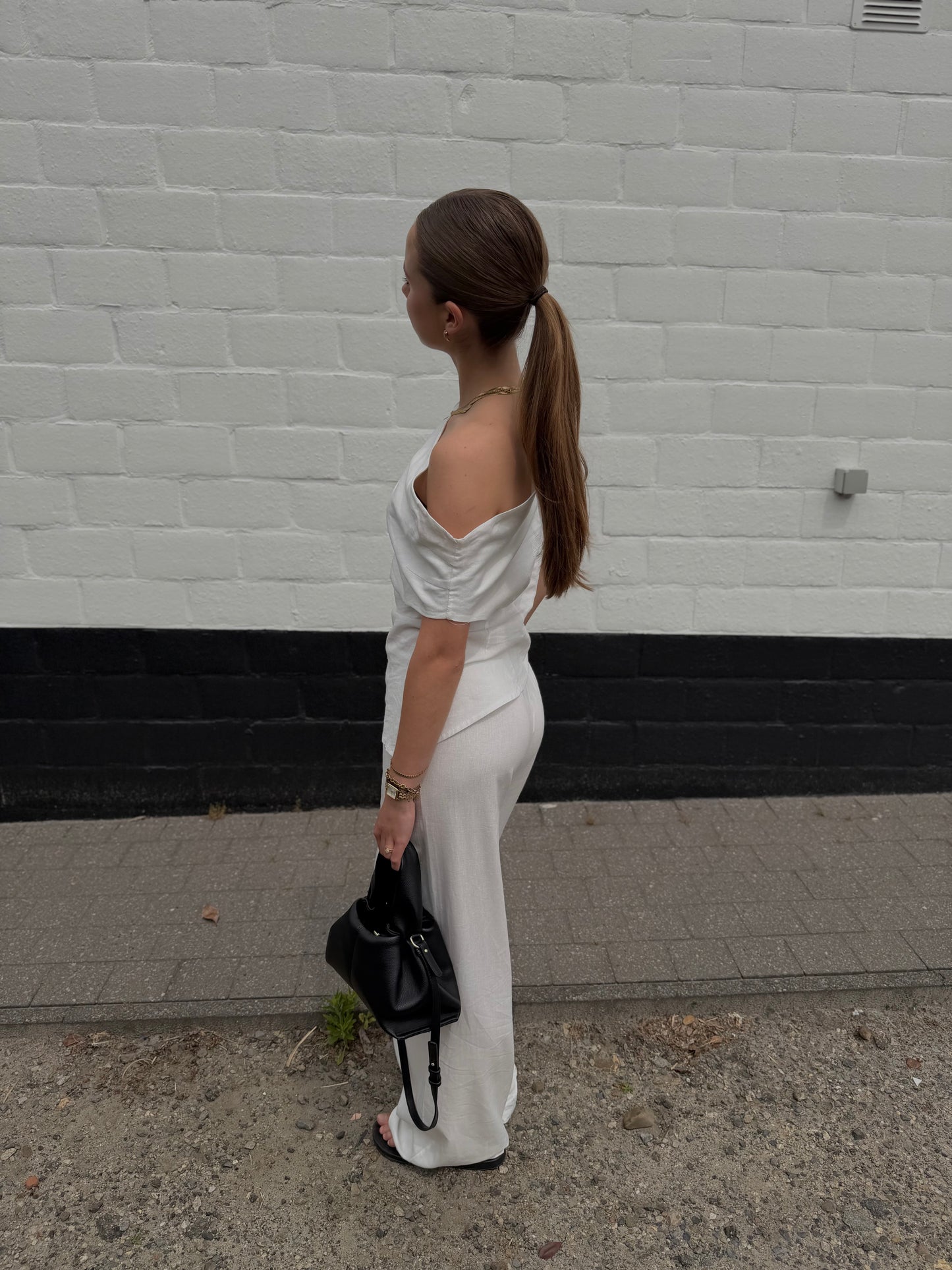 Top Linnen Sofie - Wit