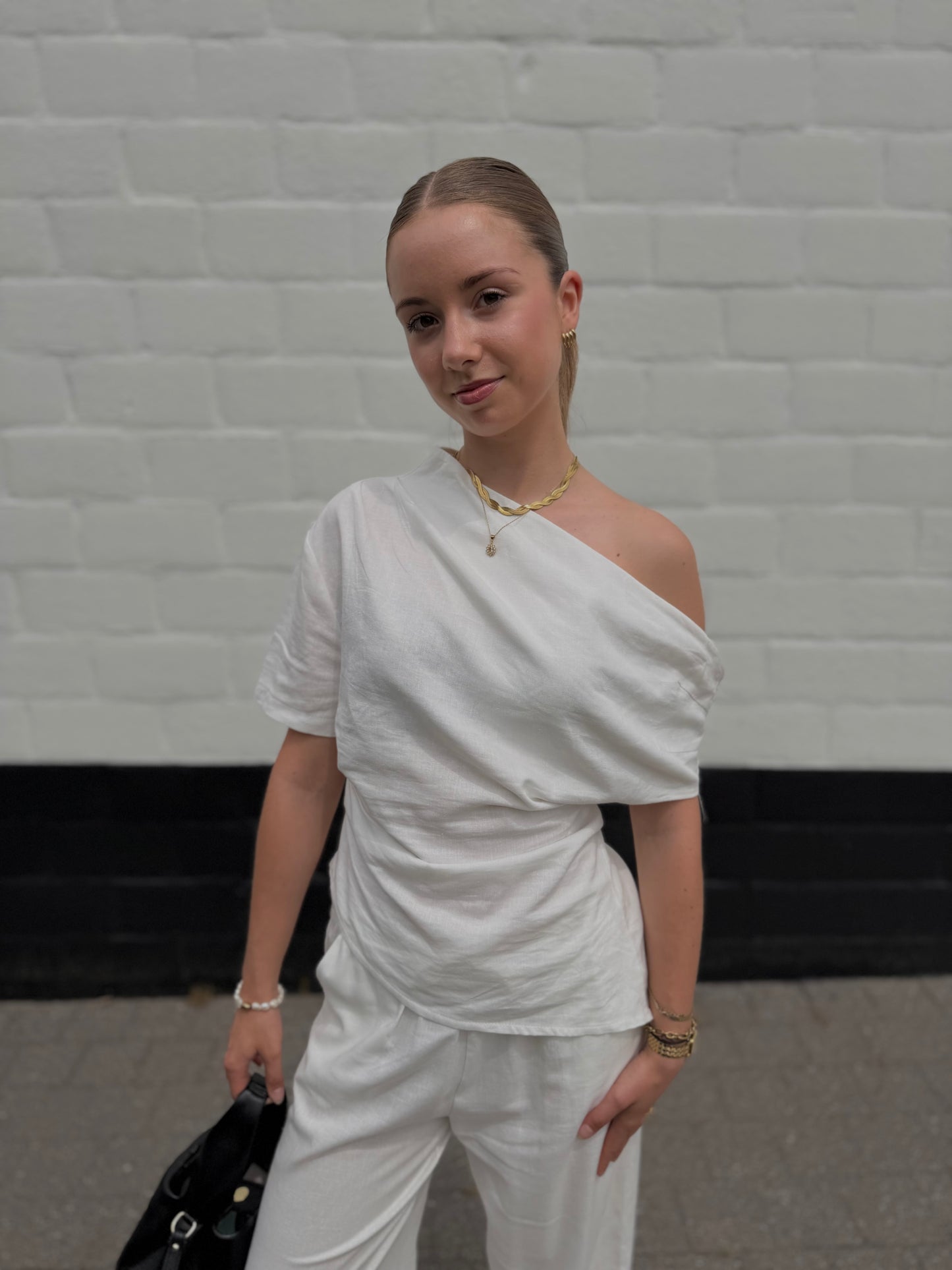 Top Linnen Sofie - Wit