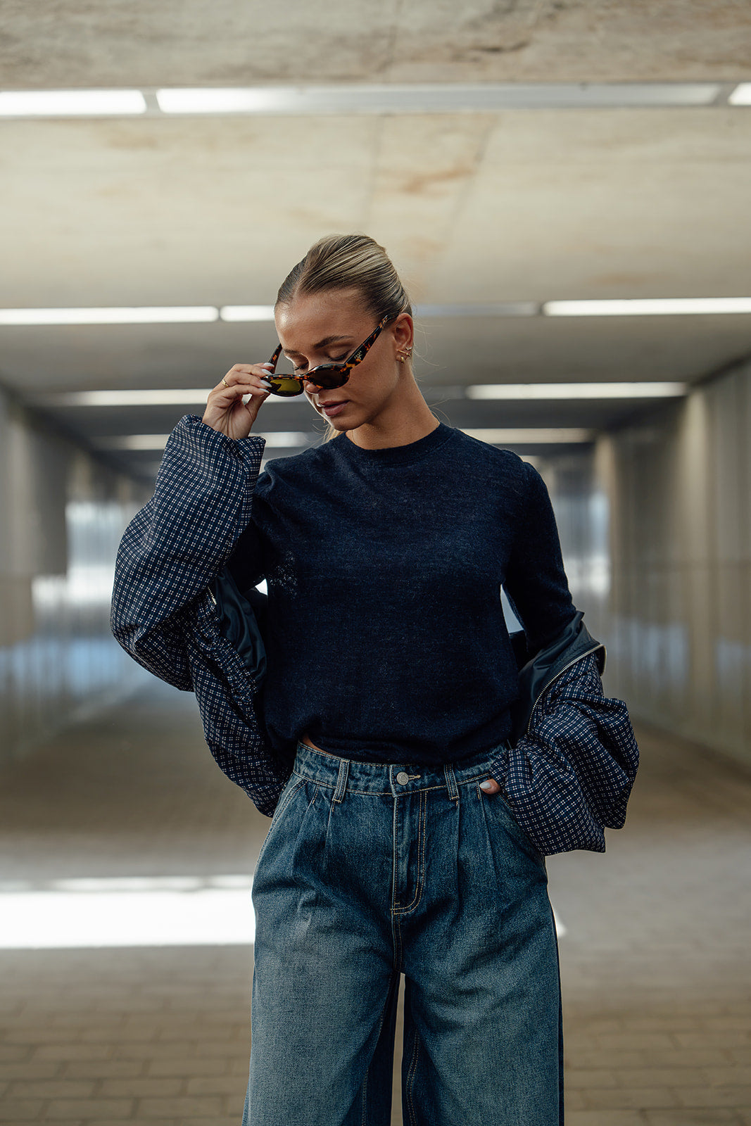 Knit Lio - Navy