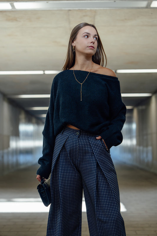 Pull One Shoulder - Navy