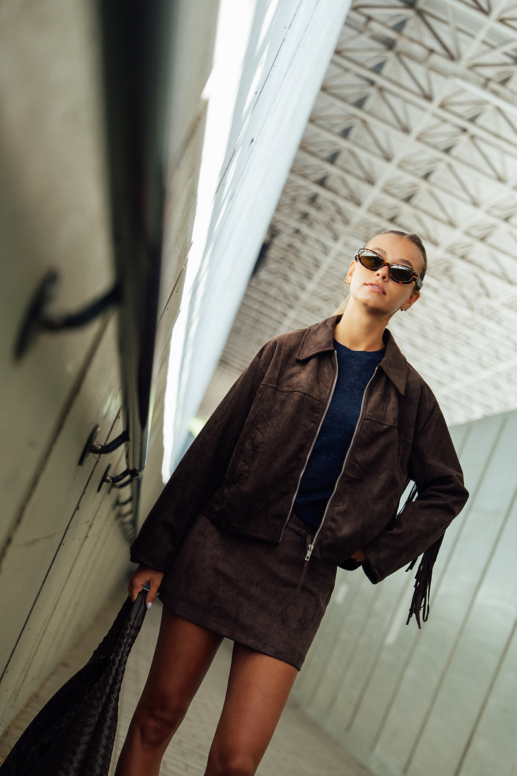 Coco Fringe Jacket - Choco