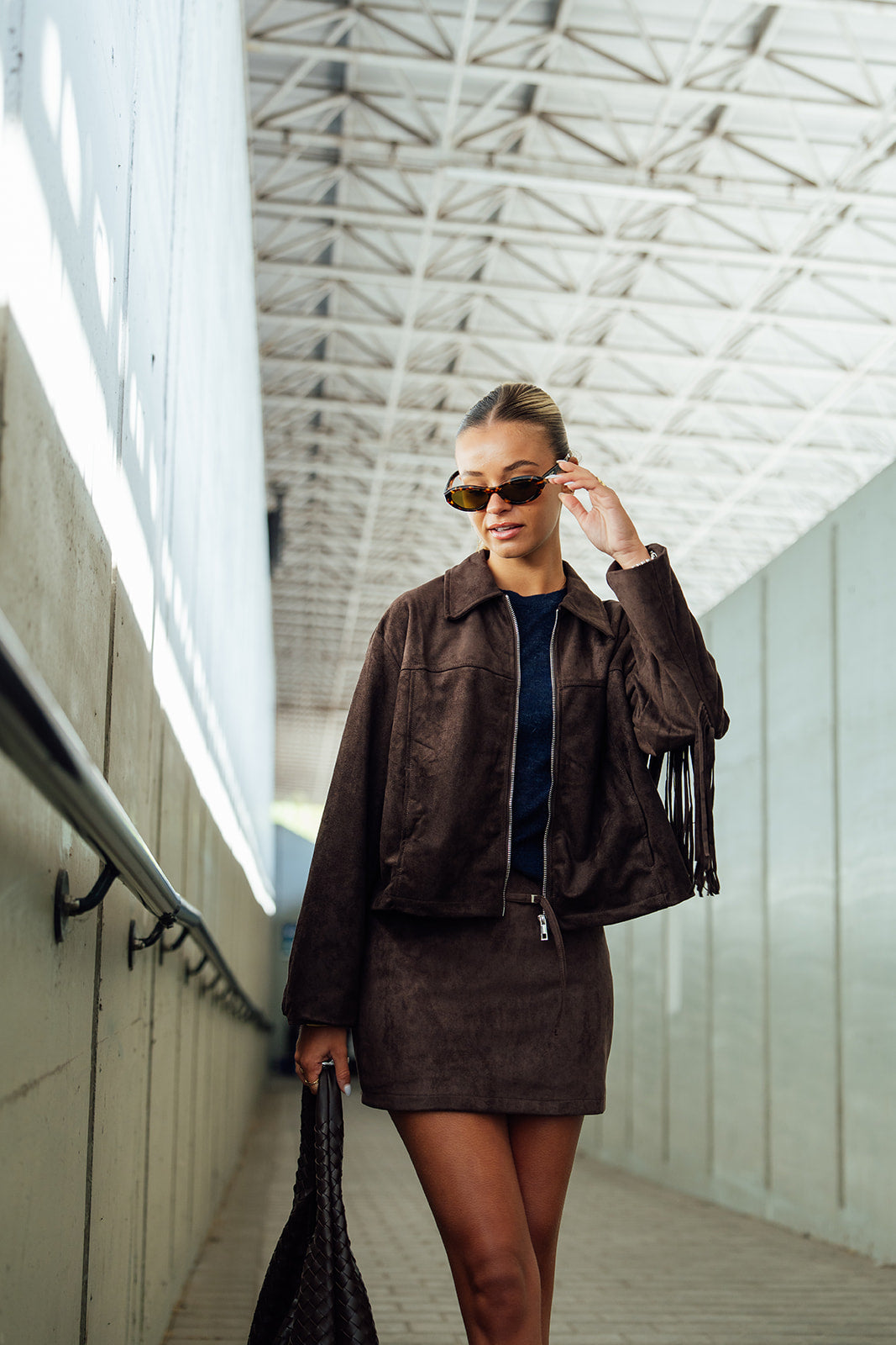 Coco Fringe Jacket - Choco