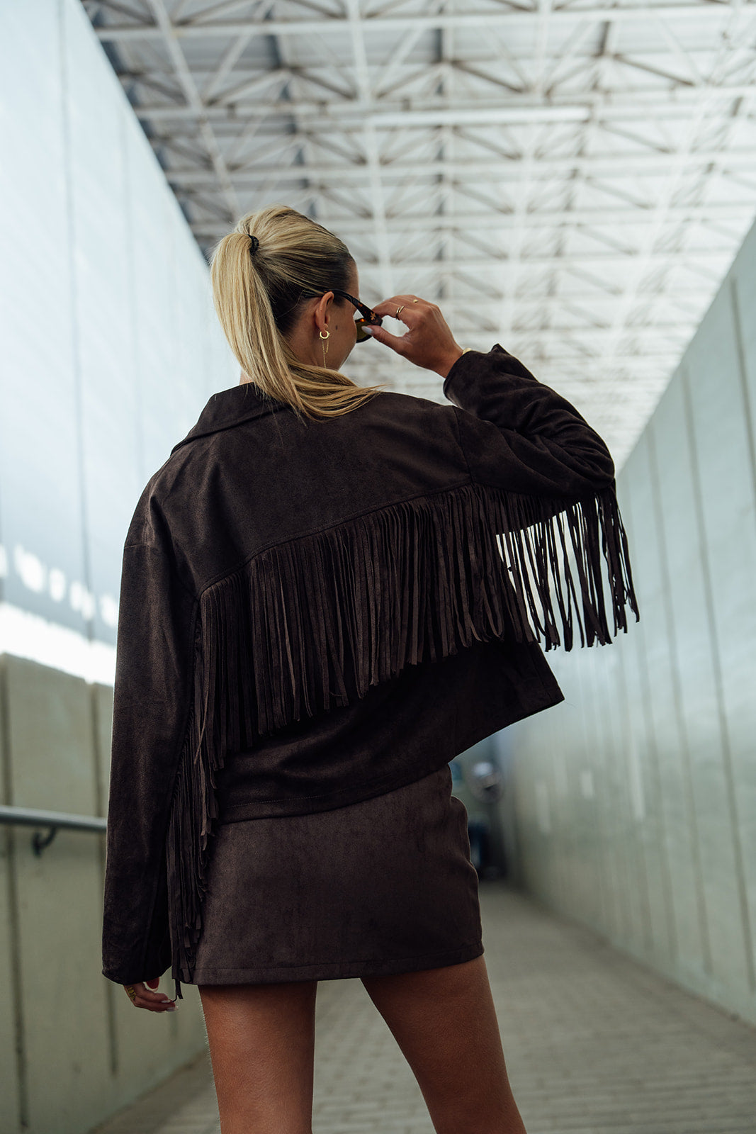 Coco Fringe Jacket - Choco
